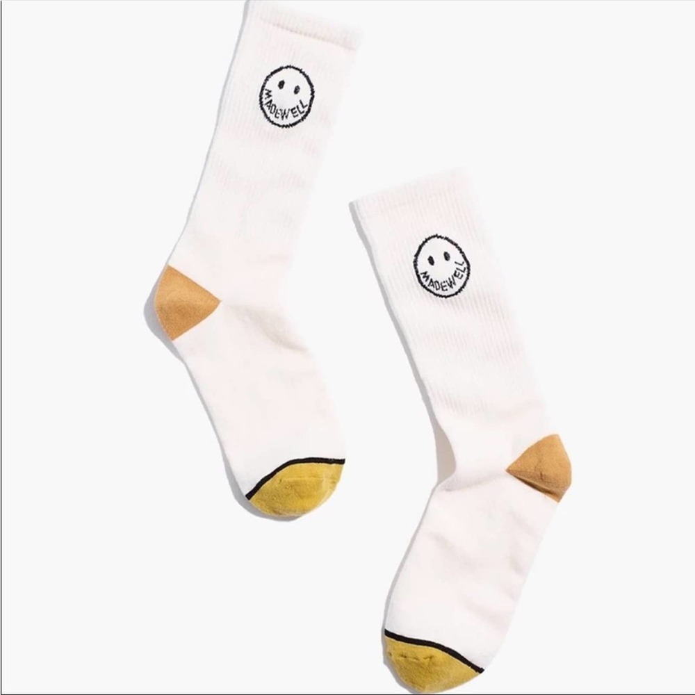 New - Madewell Happy Face Socks